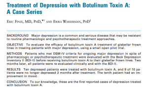 Botox for Depression, Eric Finzi, Norman Rosenthatll
